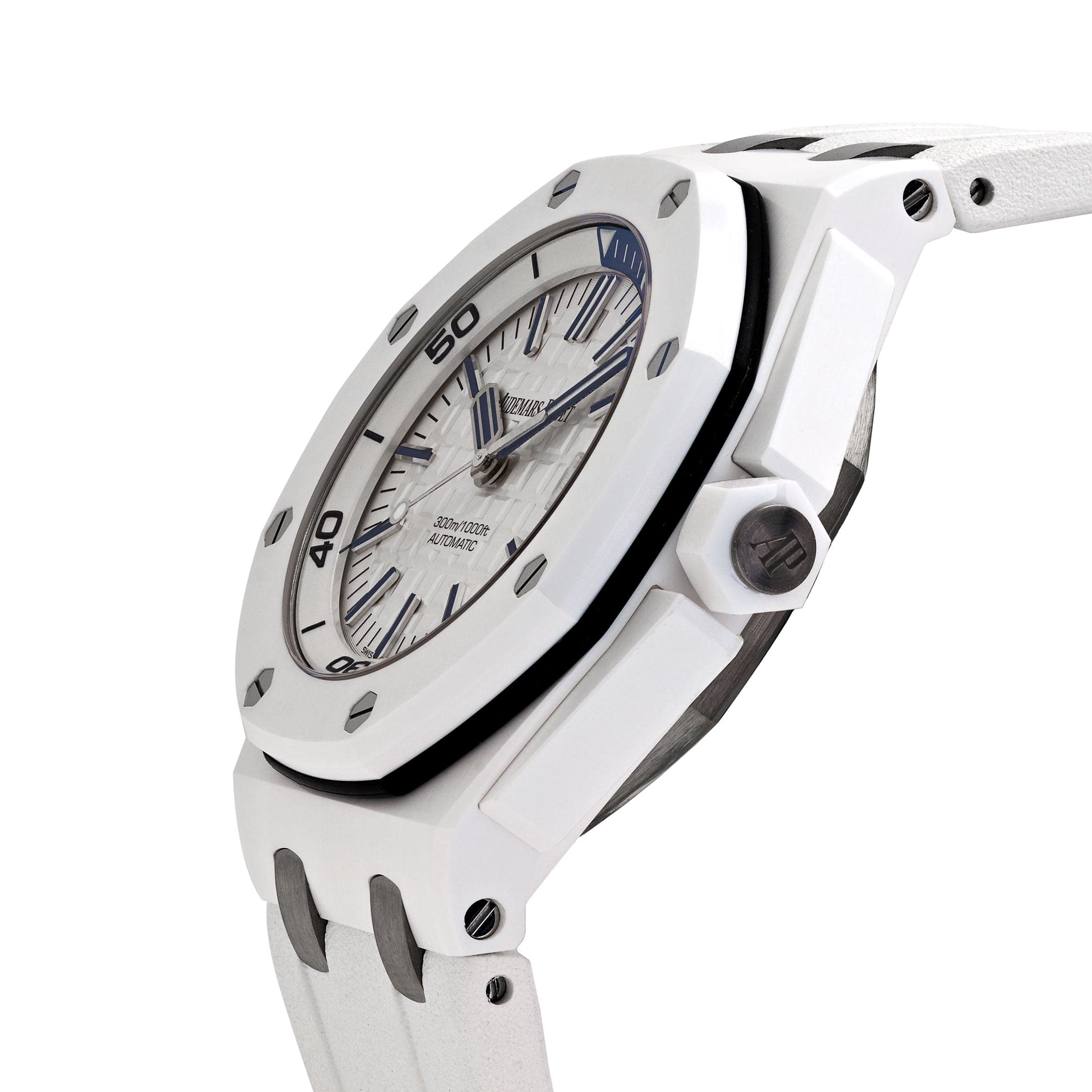 Audemars Piguet Royal Oak Offshore 15707CB.OO.A010CA.01 Diver White Ceramic White Dial