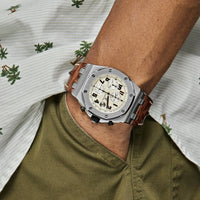 Thumbnail for Audemars Piguet Royal Oak Offshore 26020ST.OO.D091CR.01.A Chronograph 'Safari' Stainless Steel White Dial