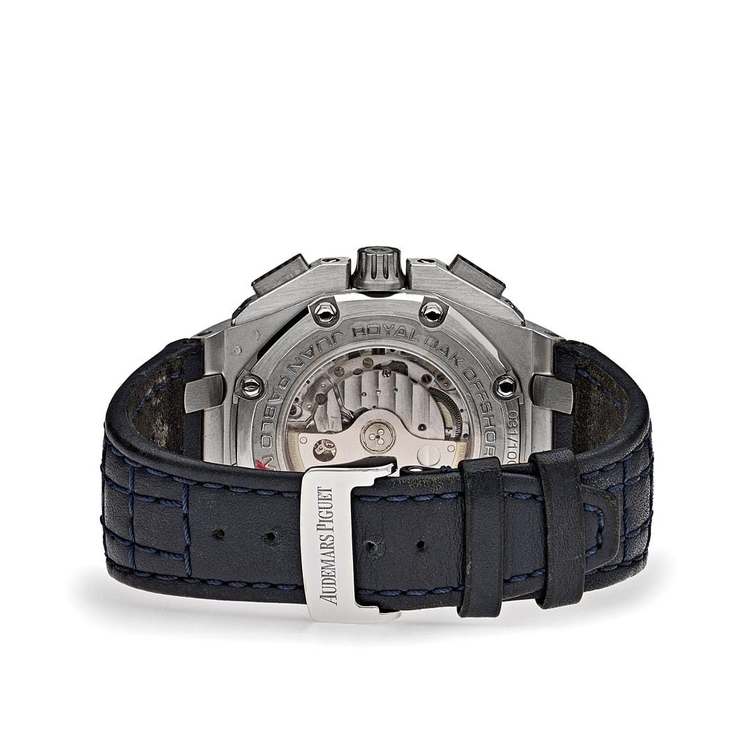 Luxury Watch Audemars Piguet Royal Oak Offshore 'Juan Pablo Montoya' Blue 26030PO.00.D021IN.01 Wrist Aficionado