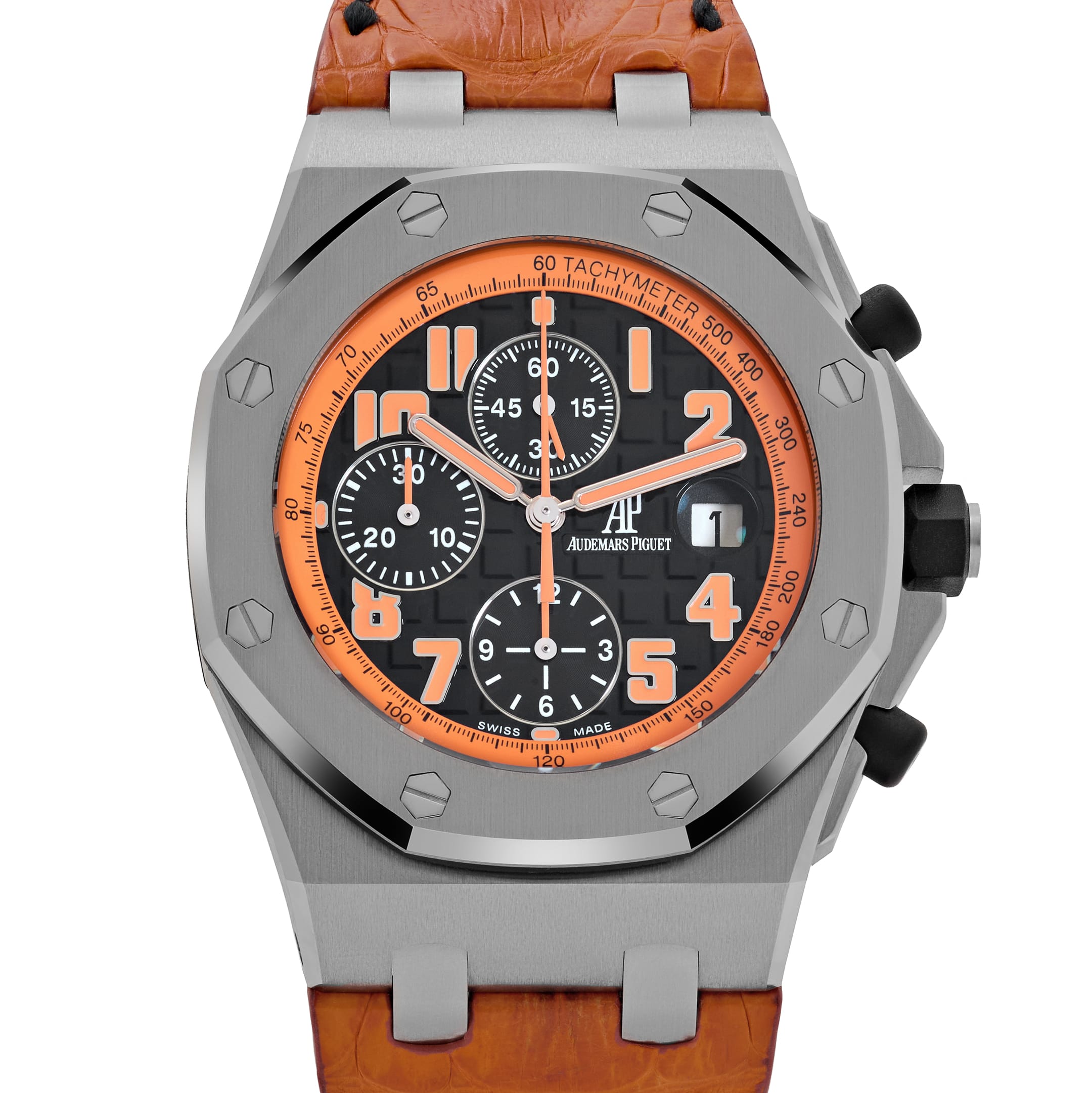 Audemars Piguet Royal Oak Offshore 26170ST.OO.D101CR.01 Chronograph 'Volcano' Stainless Steel Black Arabic Orange Dial (2010)