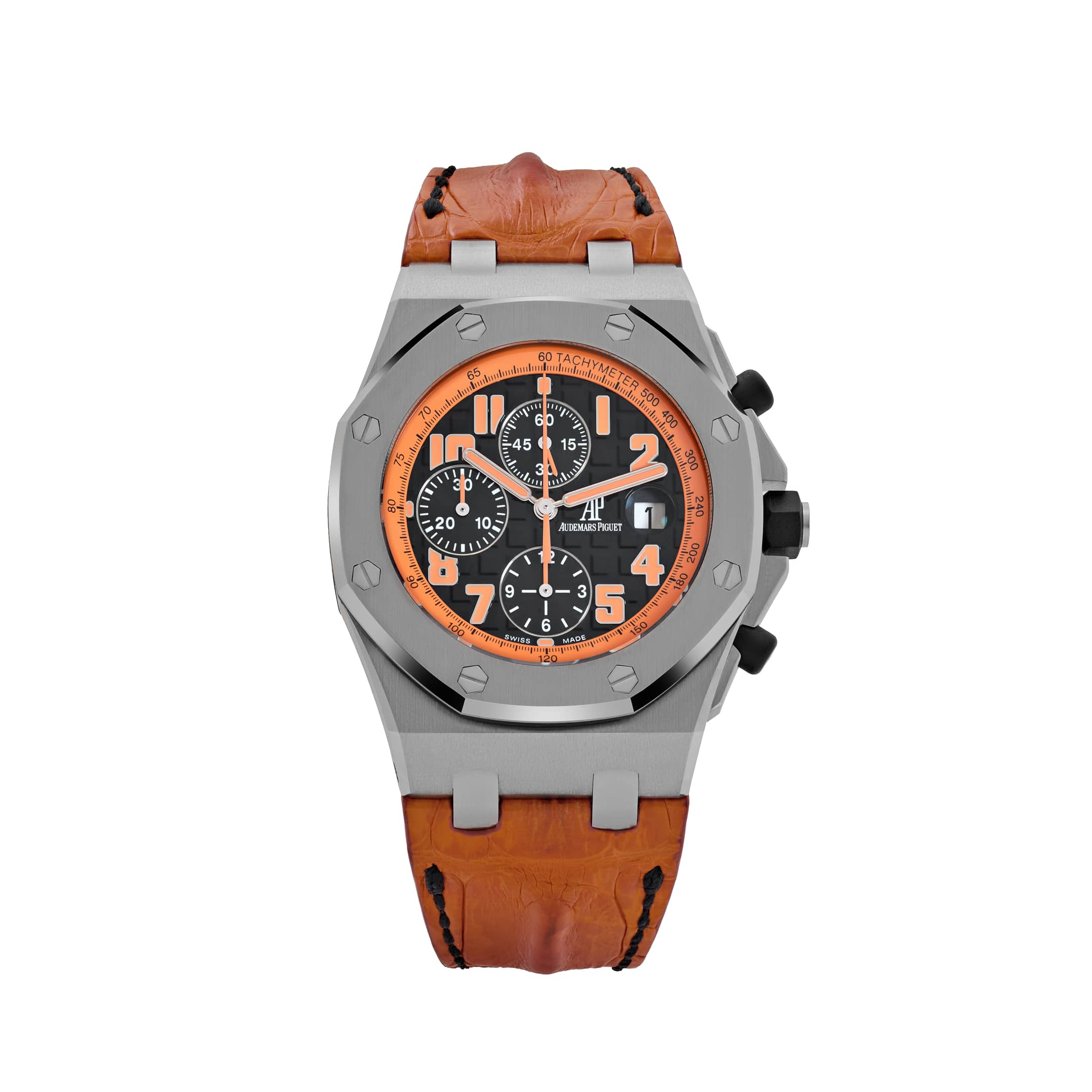 Audemars Piguet Royal Oak Offshore 26170ST.OO.D101CR.01 Chronograph 'Volcano' Stainless Steel Black Arabic Orange Dial (2010)
