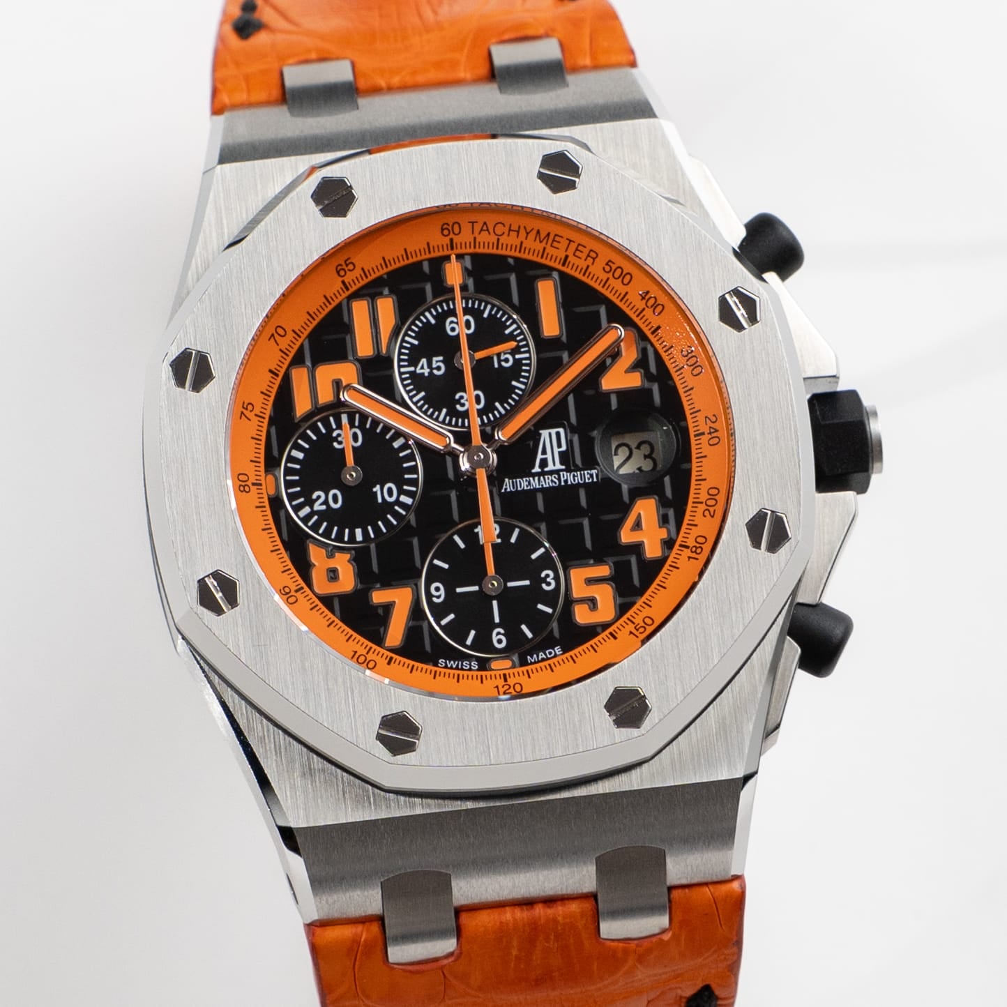 Audemars Piguet Royal Oak Offshore 26170ST.OO.D101CR.01 Chronograph 'Volcano' Stainless Steel Black Arabic Orange Dial (2010)
