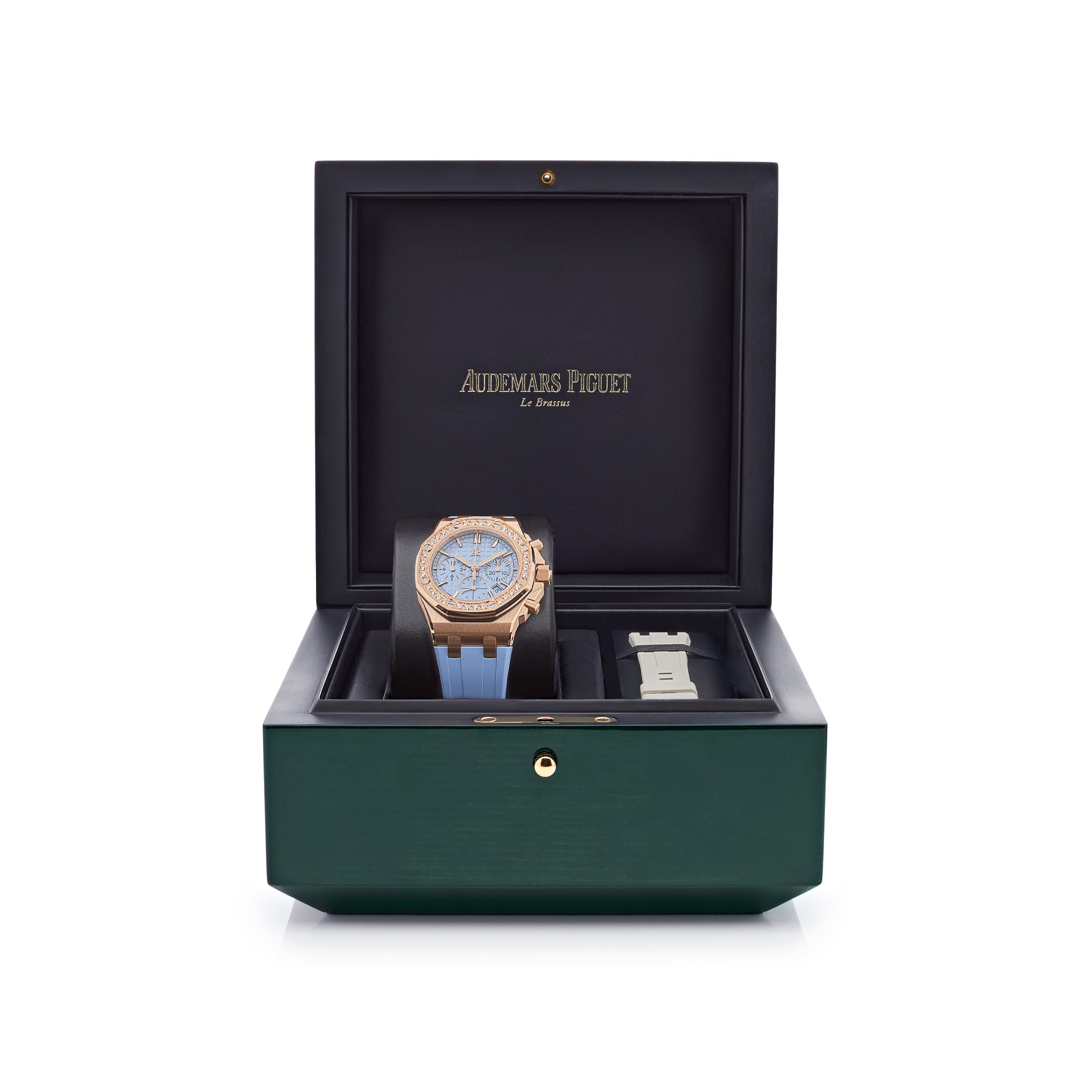 Audemars Piguet Royal Oak Offshore 26231OR.ZZ.A085CA.01 Chronograph Rose Gold Blue Dial Diamond Bezel (2025)