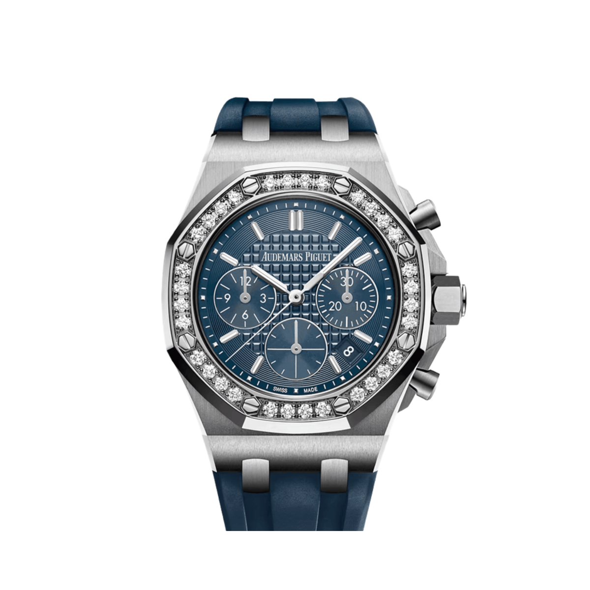 Audemars Piguet Royal Oak Offshore 26231ST.ZZ.D027CA.01 Chronograph Stainless Steel Blue Dial Diamond Bezel