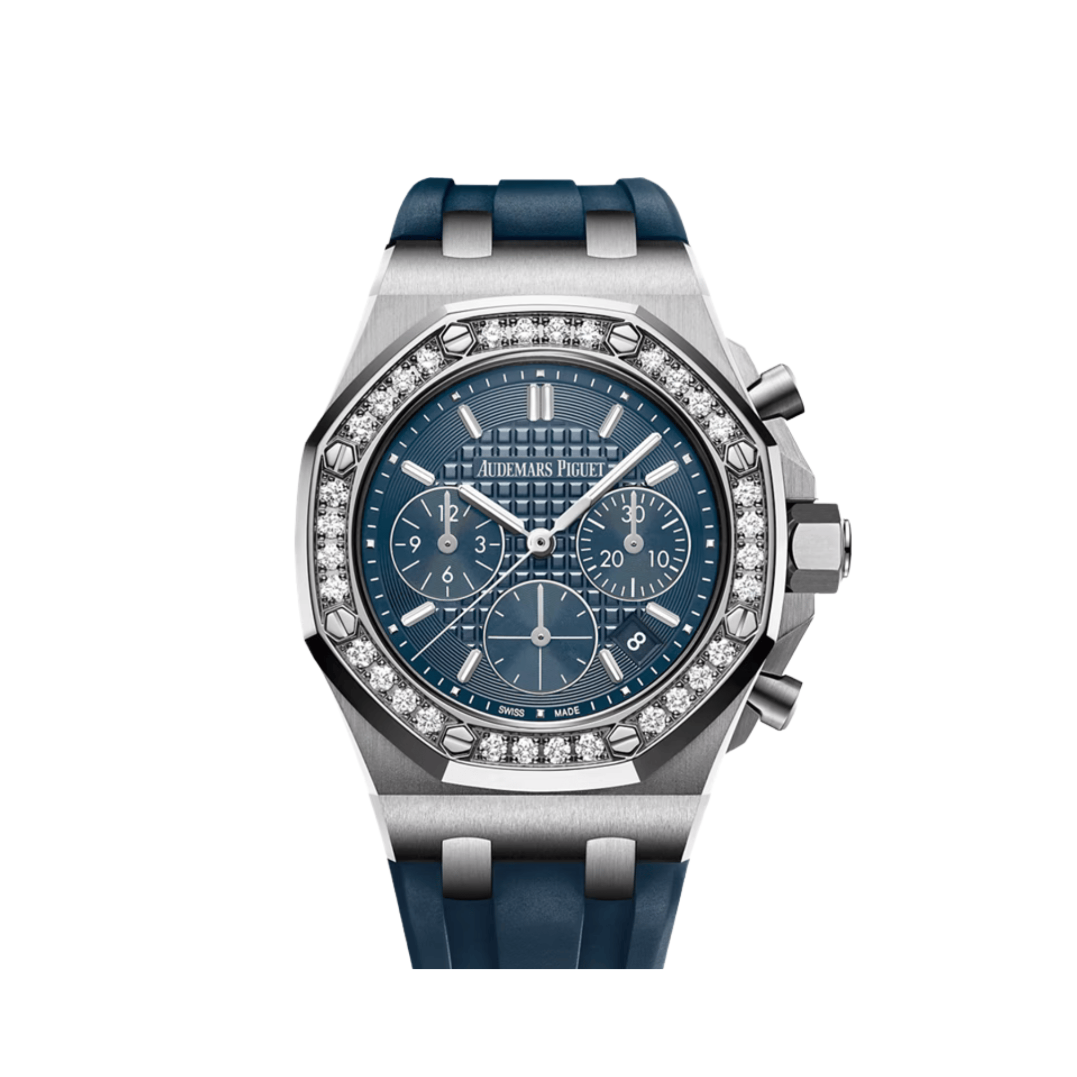Audemars Piguet Royal Oak Offshore 26231ST.ZZ.D027CA.01 Chronograph Stainless Steel Blue Dial Diamond Bezel