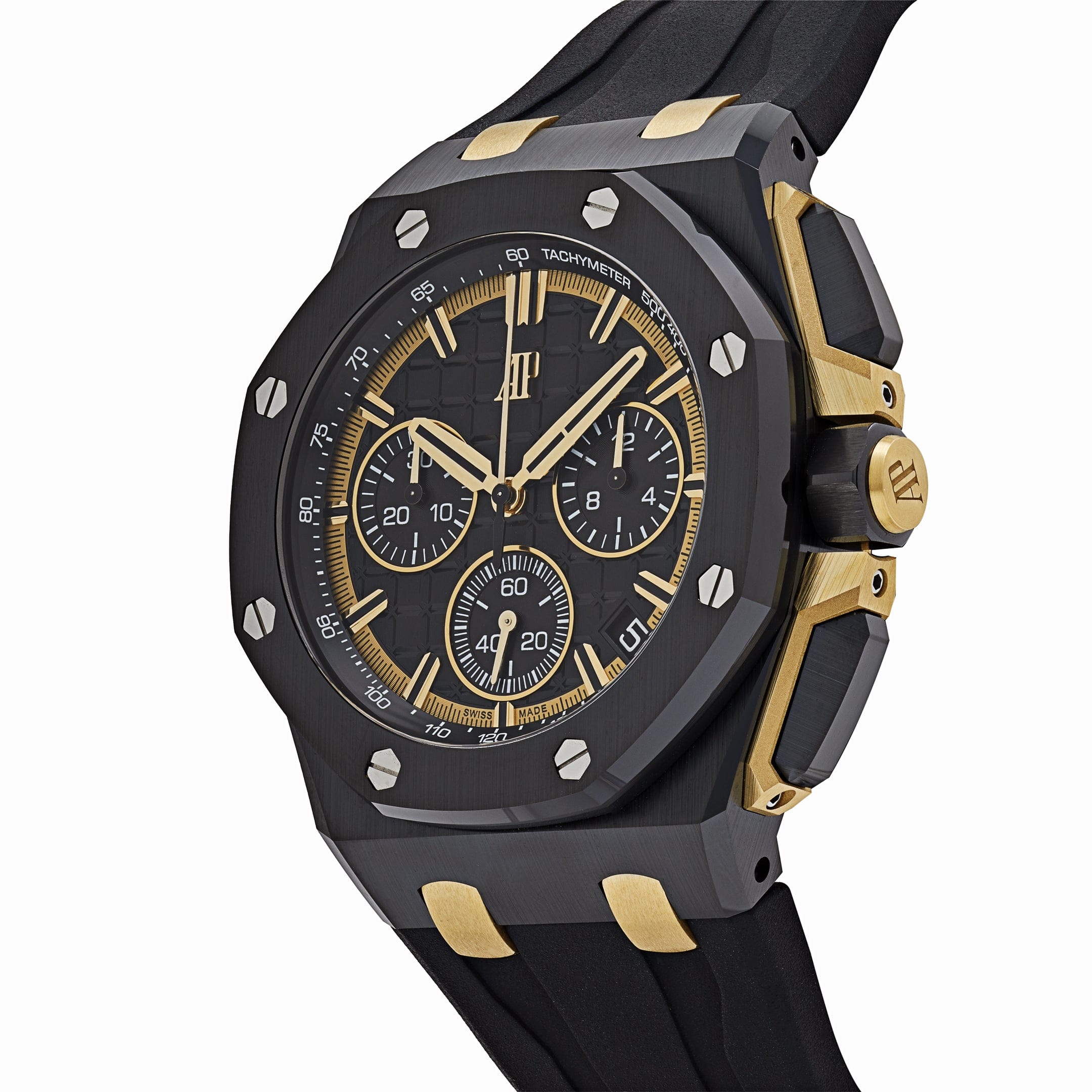 Audemars Piguet Royal Oak Offshore 26420CE.OO.A127CR.01 Chronograph Black Ceramic Yellow Gold Black Dial