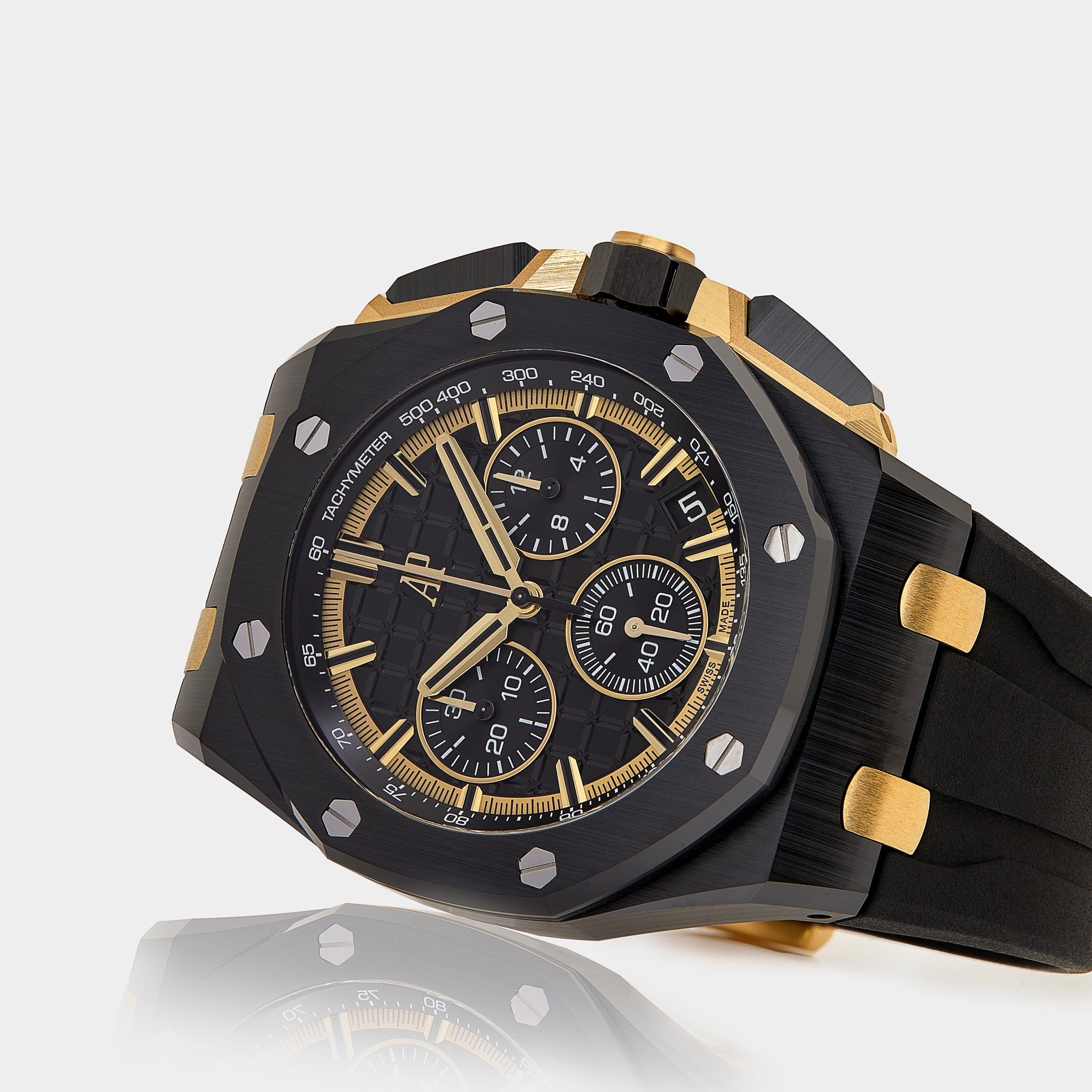 Audemars Piguet Royal Oak Offshore 26420CE.OO.A127CR.01 Chronograph Black Ceramic Yellow Gold Black Dial