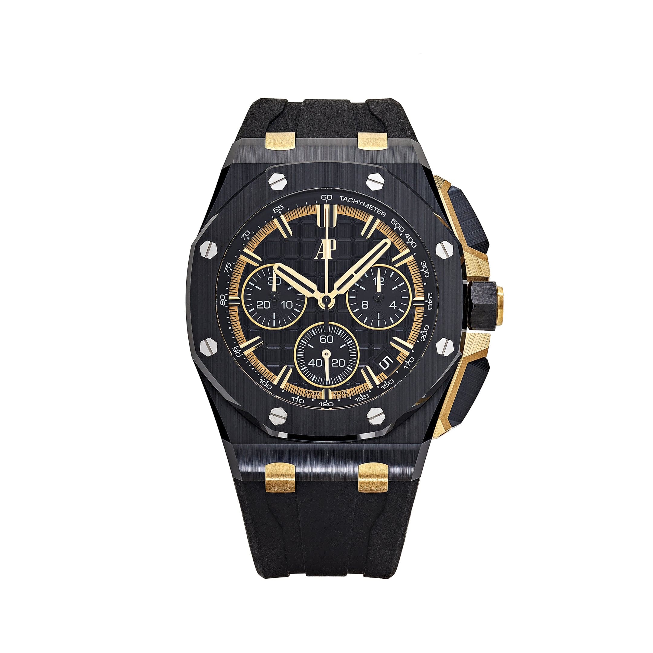 Audemars Piguet Royal Oak Offshore 26420CE.OO.A127CR.01 Chronograph Black Ceramic Yellow Gold Black Dial