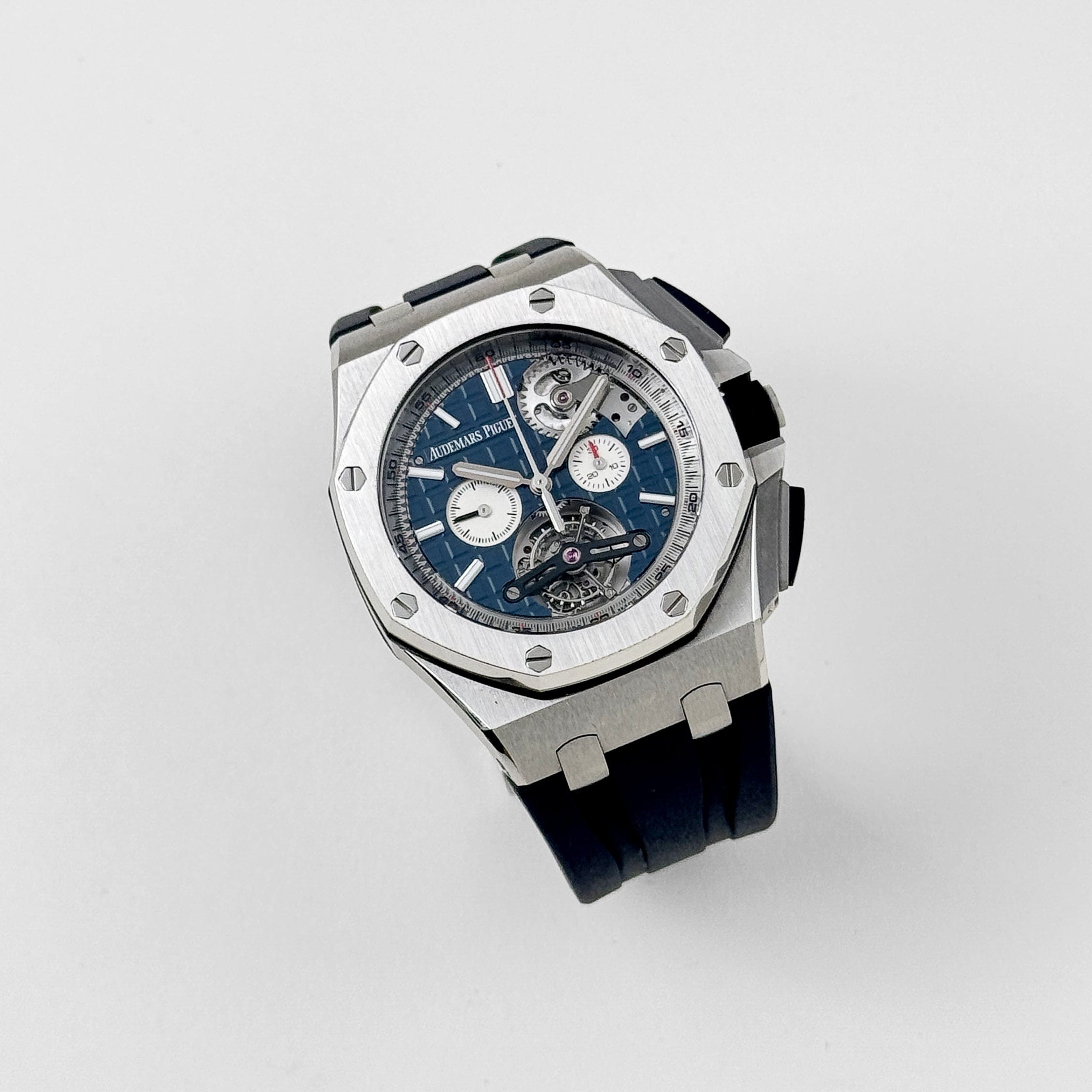 Audemars Piguet Royal Oak Offshore 26540ST.OO.A027CA.01 Tourbillon Chronograph Stainless Steel Blue Dial (2017)