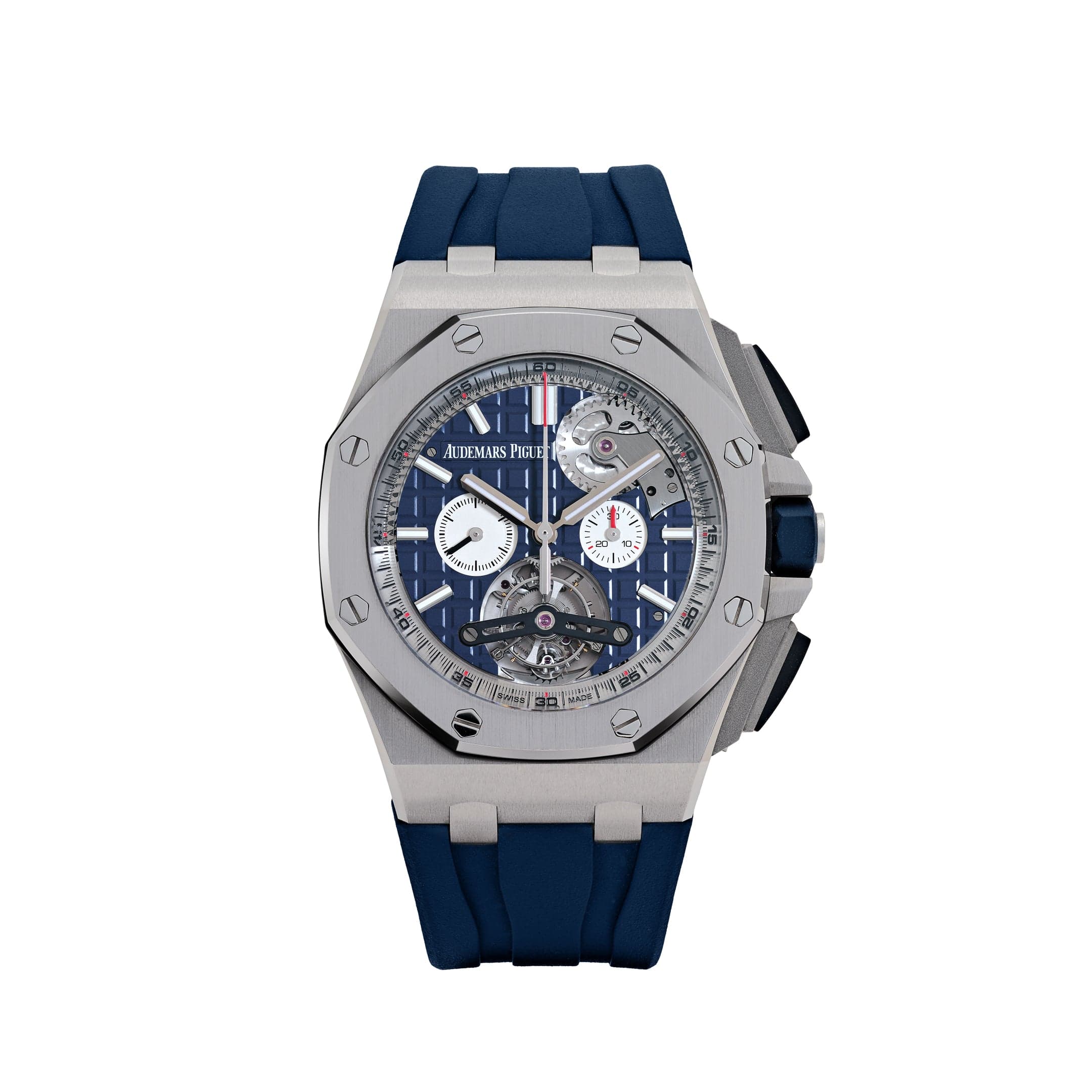 Audemars Piguet Royal Oak Offshore 26540ST.OO.A027CA.01 Tourbillon Chronograph Stainless Steel Blue Dial (2017)