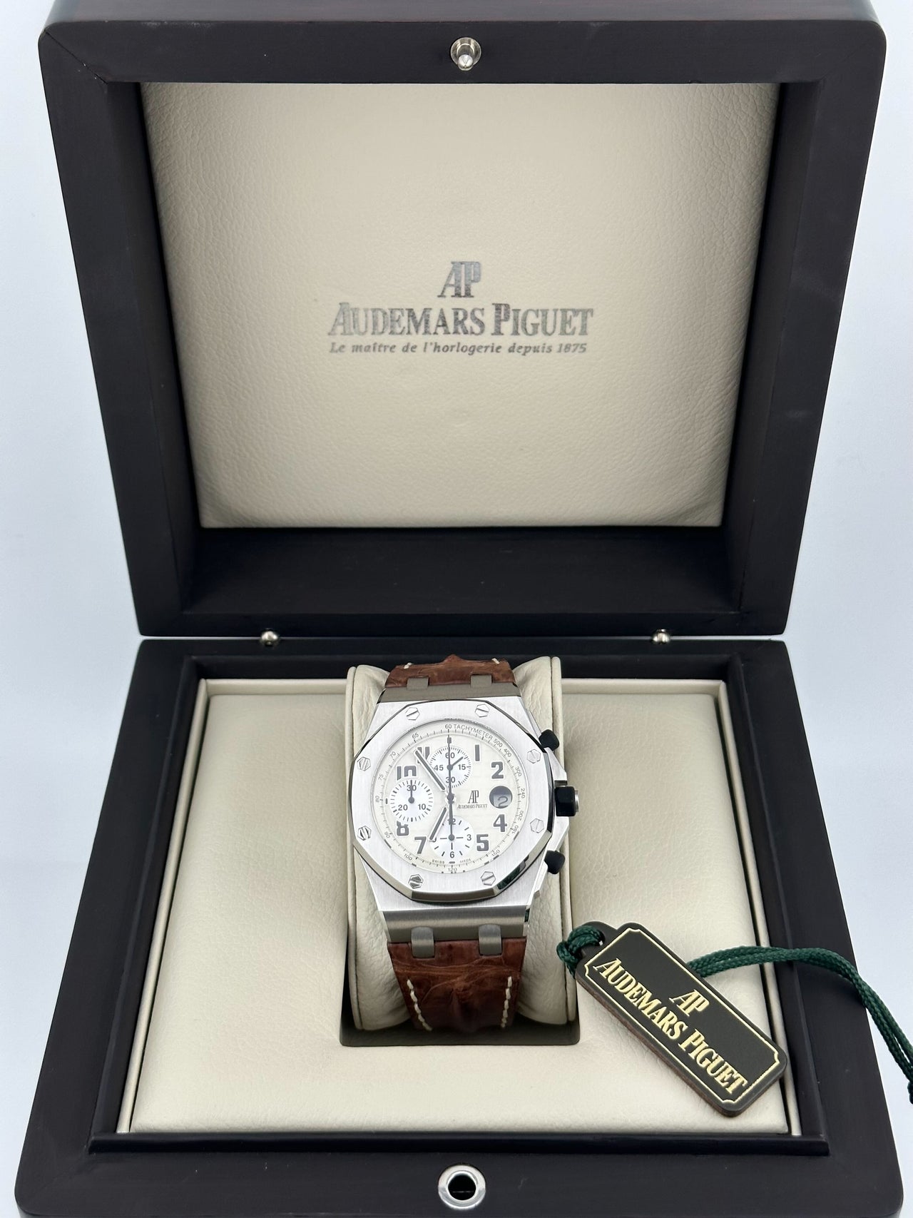 Audemars Piguet Royal Oak Offshore Chronograph "Safari" Stainless Steel White Dial 26020ST.OO.D091CR.01.A Wrist Aficionado