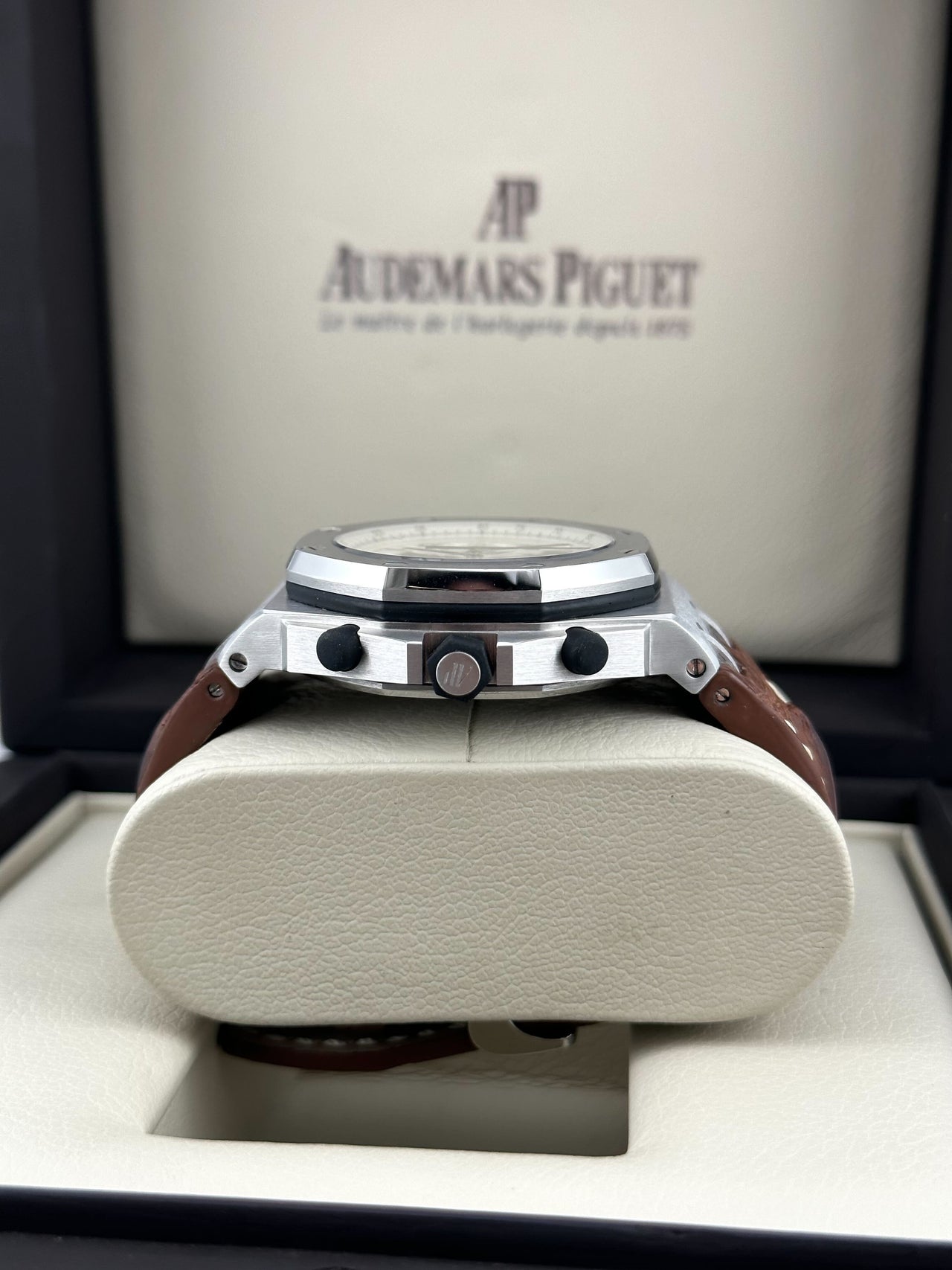 Audemars Piguet Royal Oak Offshore Chronograph "Safari" Stainless Steel White Dial 26020ST.OO.D091CR.01.A Wrist Aficionado