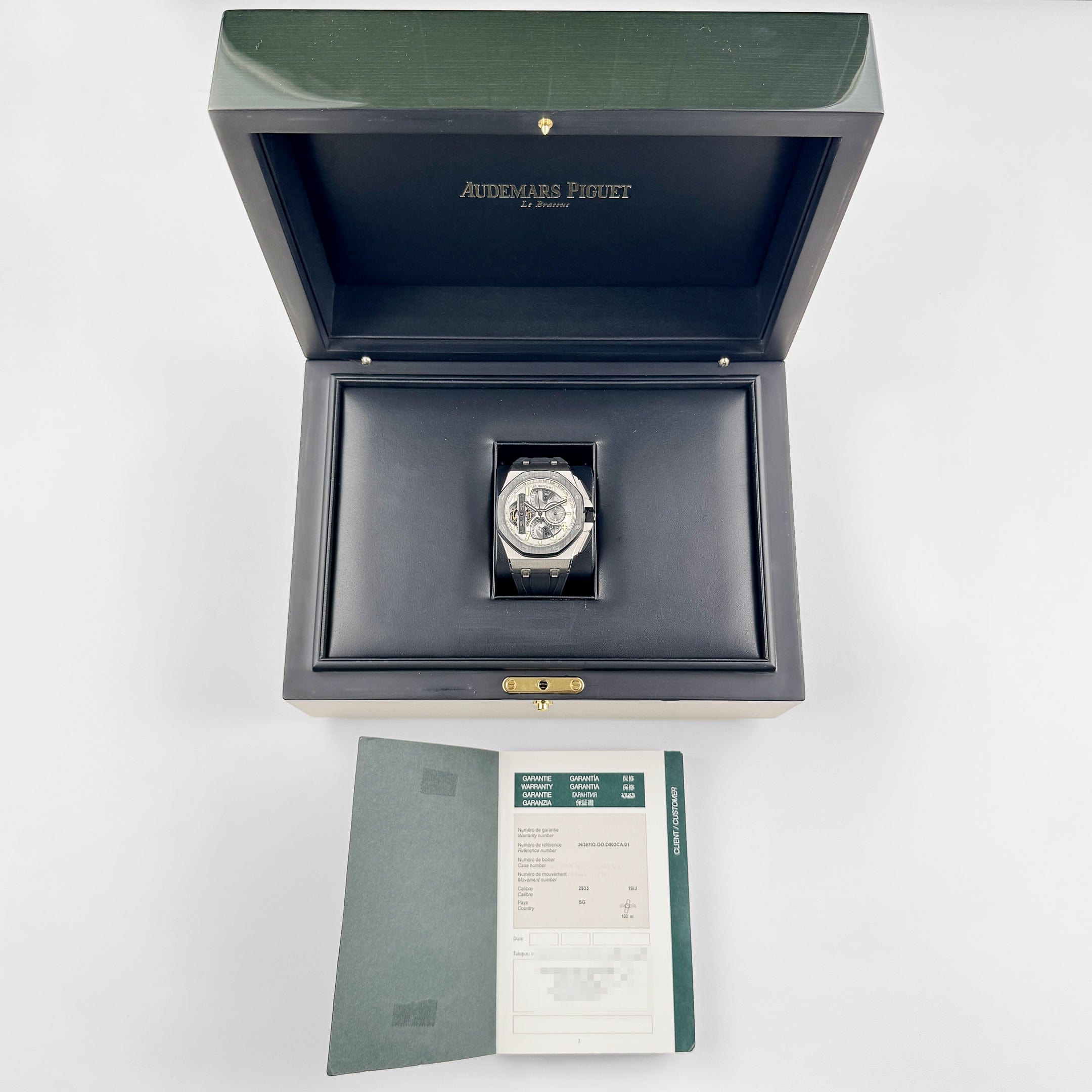 Audemars Piguet Royal Oak Offshore Chronograph 26387IO.OO.D002CA.01 Tourbillon Titanium Openworked Dial (2015)