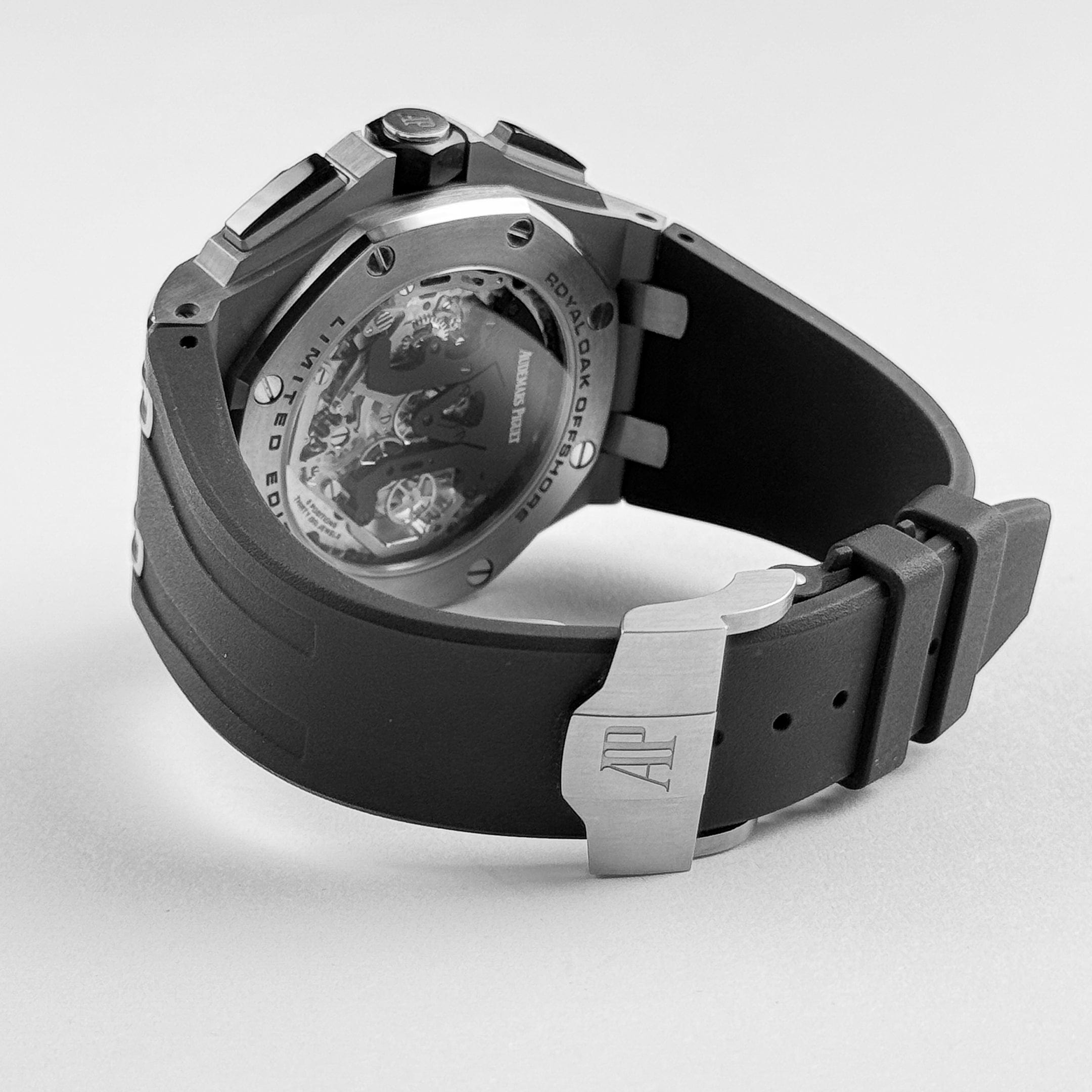 Audemars Piguet Royal Oak Offshore Chronograph 26387IO.OO.D002CA.01 Tourbillon Titanium Openworked Dial (2015)