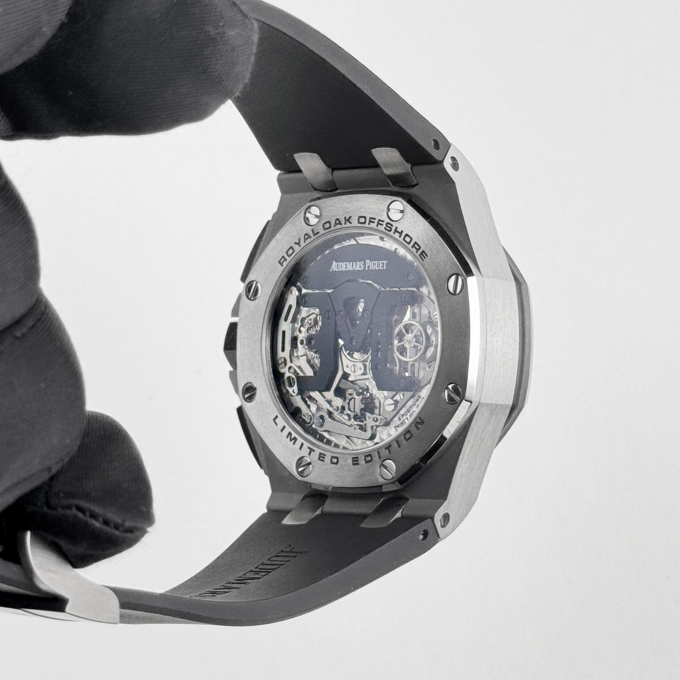 Audemars Piguet Royal Oak Offshore Chronograph 26387IO.OO.D002CA.01 Tourbillon Titanium Openworked Dial (2015)