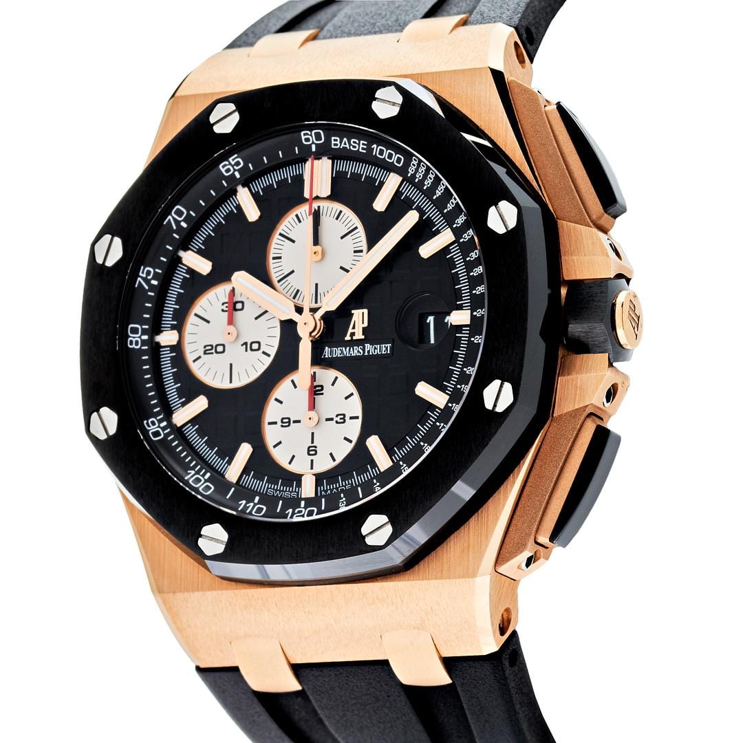 Luxury Watch Audemars Piguet Royal Oak Offshore Chronograph Rose Gold 26400RO.OO.A002CA.01 Wrist Aficionado
