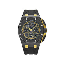 Thumbnail for Luxury Watch Audemars Piguet Royal Oak Offshore Chronograph Black Ceramic Yellow Gold 26420CE.OO.A127CR.01 Wrist Aficionado