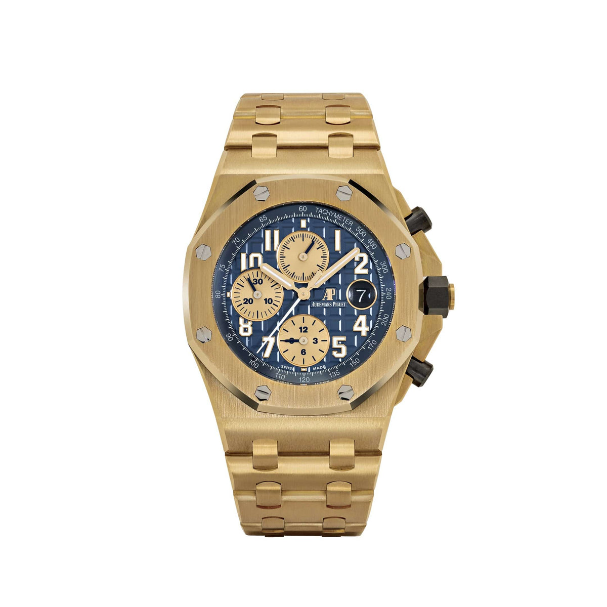 Audemars Piguet Royal Oak Offshore Chronograph 26470BA.OO.1000BA.01 Yellow Gold Blue Dial