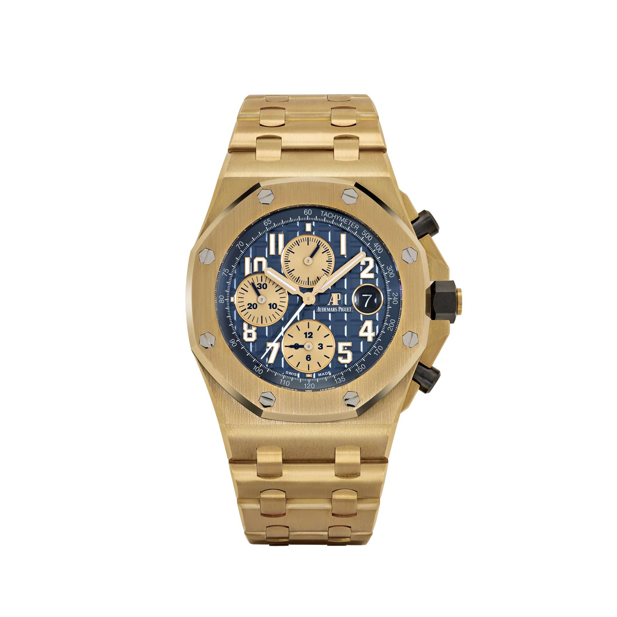 Audemars Piguet Royal Oak Offshore Chronograph 26470BA.OO.1000BA.01 Yellow Gold Blue Dial (2017)