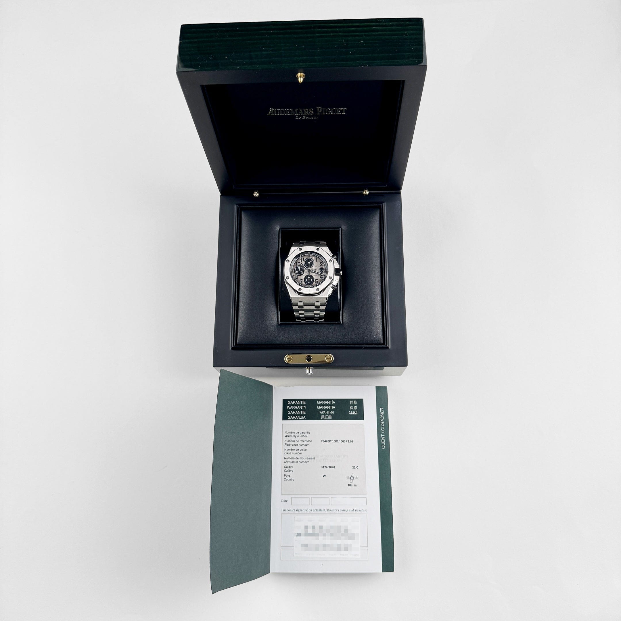 Audemars Piguet Royal Oak Offshore Chronograph Platinum Blue Dial