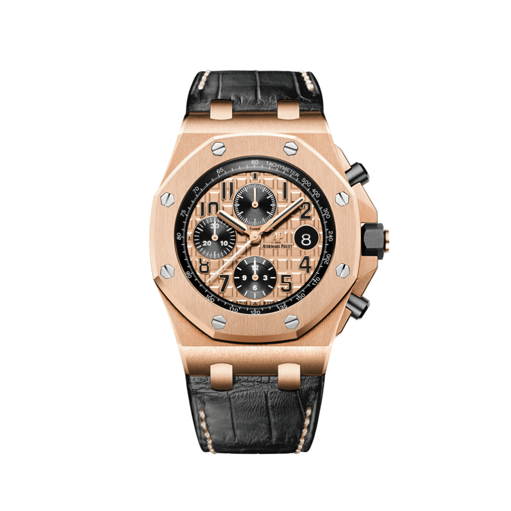 Luxury Watch Audemars Piguet Royal Oak Offshore Chronograph 42mm Rose Gold 26470OR.OO.A002CR.01 Wrist Aficionado