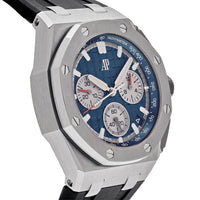 Thumbnail for Luxury Watch Audemars Piguet Royal Oak Offshore Chronograph 43mm Titanium Blue Dial 26420TI.OO.A027CA.01 Wrist Aficionado