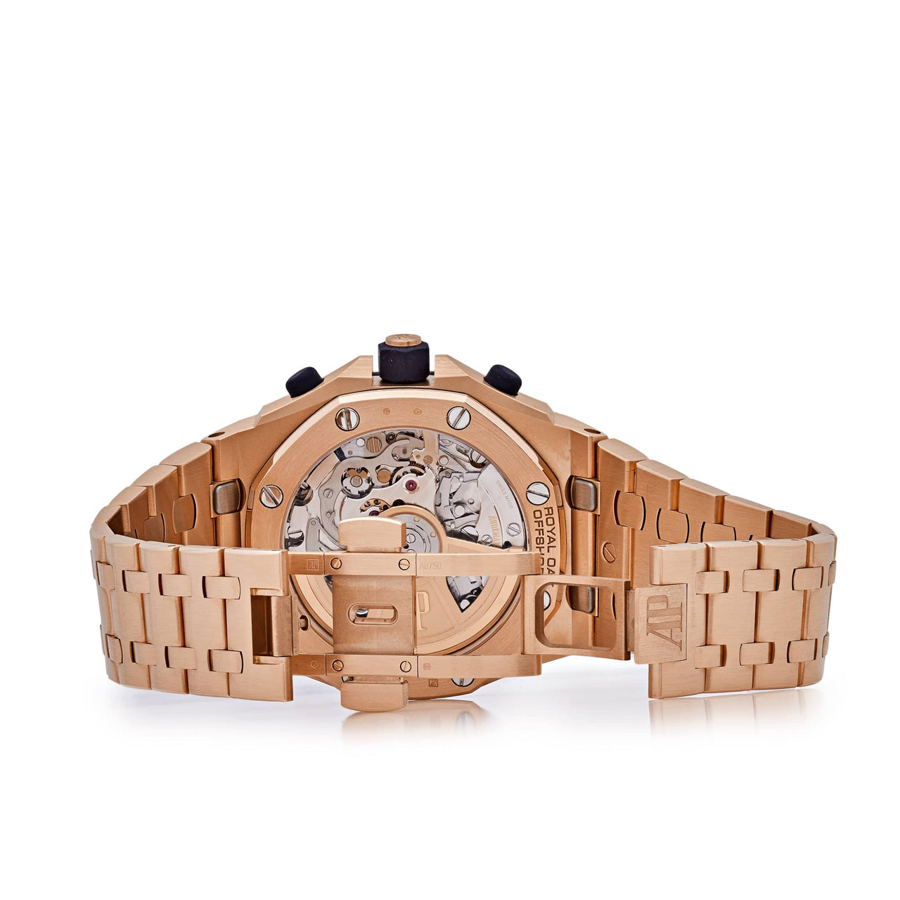 Audemars Piguet Royal Oak Offshore Chronograph 'Brick' Rose Gold Blue Dial 26238OR.OO.2000OR.01