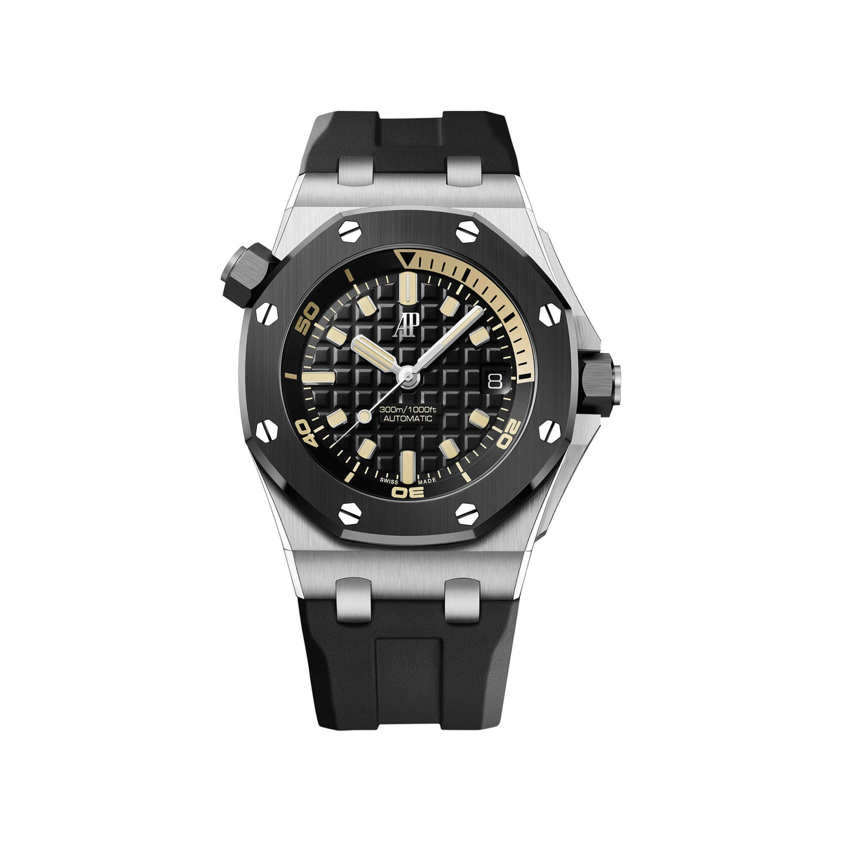 Audemars Piguet Royal Oak Offshore Diver 15720CN.OO.A002CA.01 White Gold Black Dial Limited Edition of 300