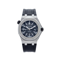 Thumbnail for Luxury Watch Audemars Piguet Royal Oak Offshore Diver 42mm Steel Black Dial 15703ST.OO.A002CA.01 Wrist Aficionado