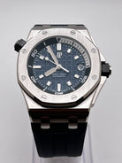 Luxury Watch Audemars Piguet Royal Oak Offshore Diver Stainless Steel Blue Dial 15720ST.OO.A027CA.01 Wrist Aficionado