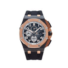 Luxury Watch Audemars Piguet Royal Oak Offshore Selfwinding Chronograph Smoked Grey Dial 26405NR.OO.A002CA.01 Wrist Aficionado
