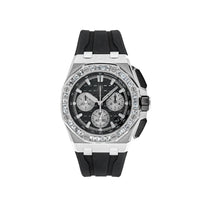 Thumbnail for Luxury Watch Audemars Piguet Royal Oak Offshore Selfwinding Chronograph White Gold Diamond Bezel Black Dial 26424BC.ZZ.D002CA.01 Wrist Aficionado