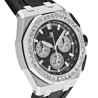 Thumbnail for Luxury Watch Audemars Piguet Royal Oak Offshore Selfwinding Chronograph White Gold Diamond Bezel Black Dial 26424BC.ZZ.D002CA.01 Wrist Aficionado