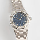 Audemars Piguet Royal Oak Offshore Vintage 67451BC.Z.1108BC.03 'Ladies' White Gold Blue Diamond Dial Diamond Bezel Quartz