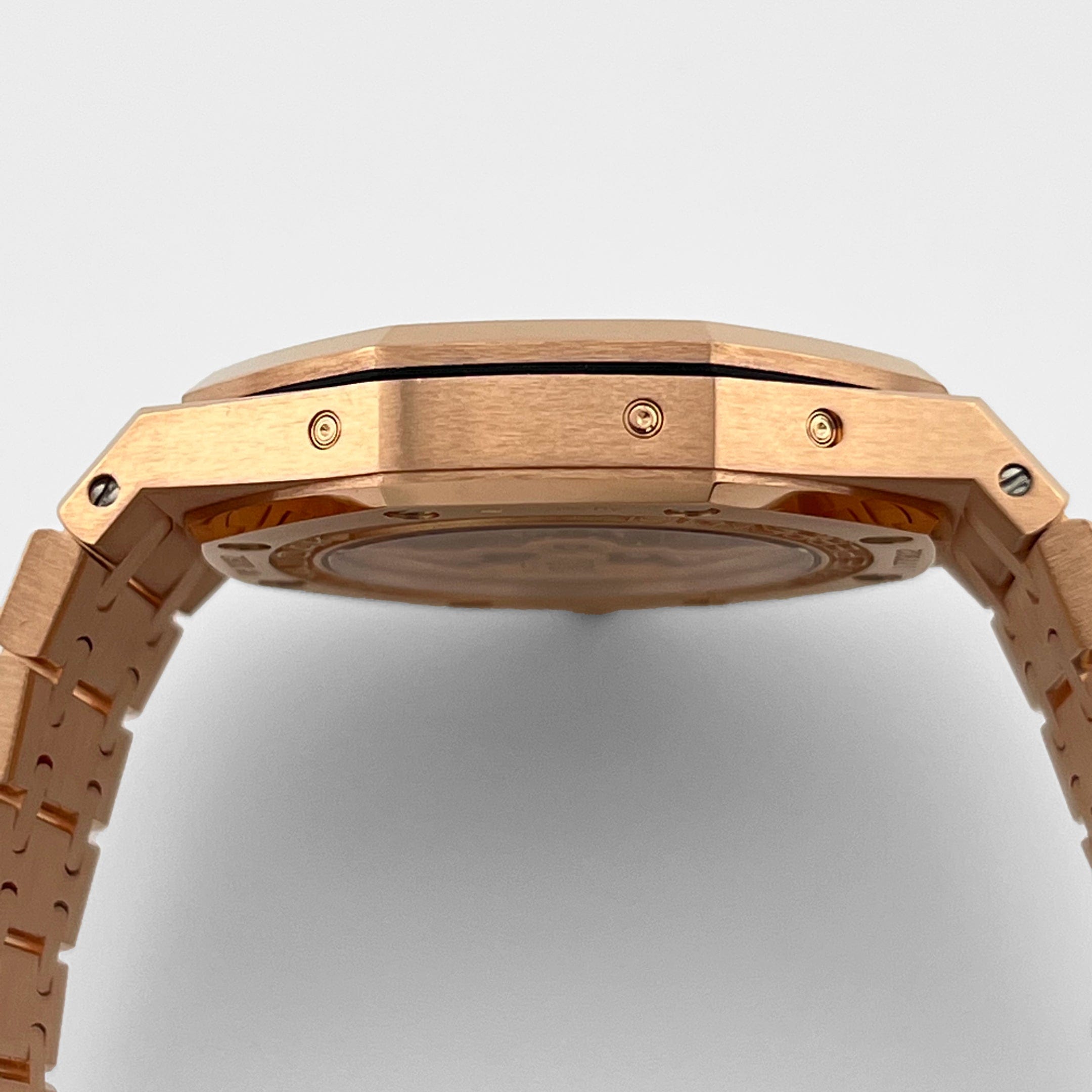 Audemars Piguet Royal Oak Perpetual Calendar 26574OR.OO.1220OR.01 Rose Gold Silver Dial