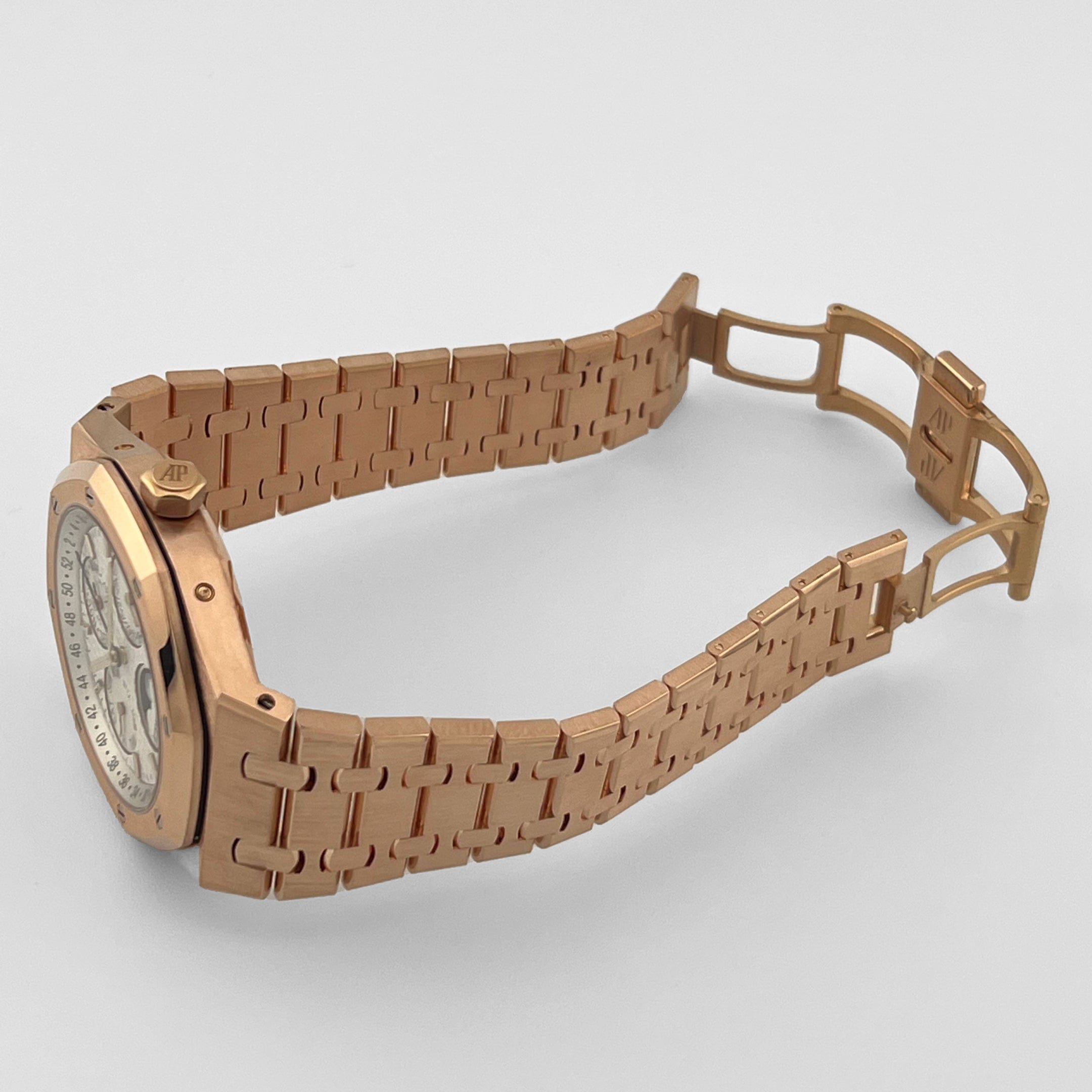 Audemars Piguet Royal Oak Perpetual Calendar 26574OR.OO.1220OR.01 Rose Gold Silver Dial