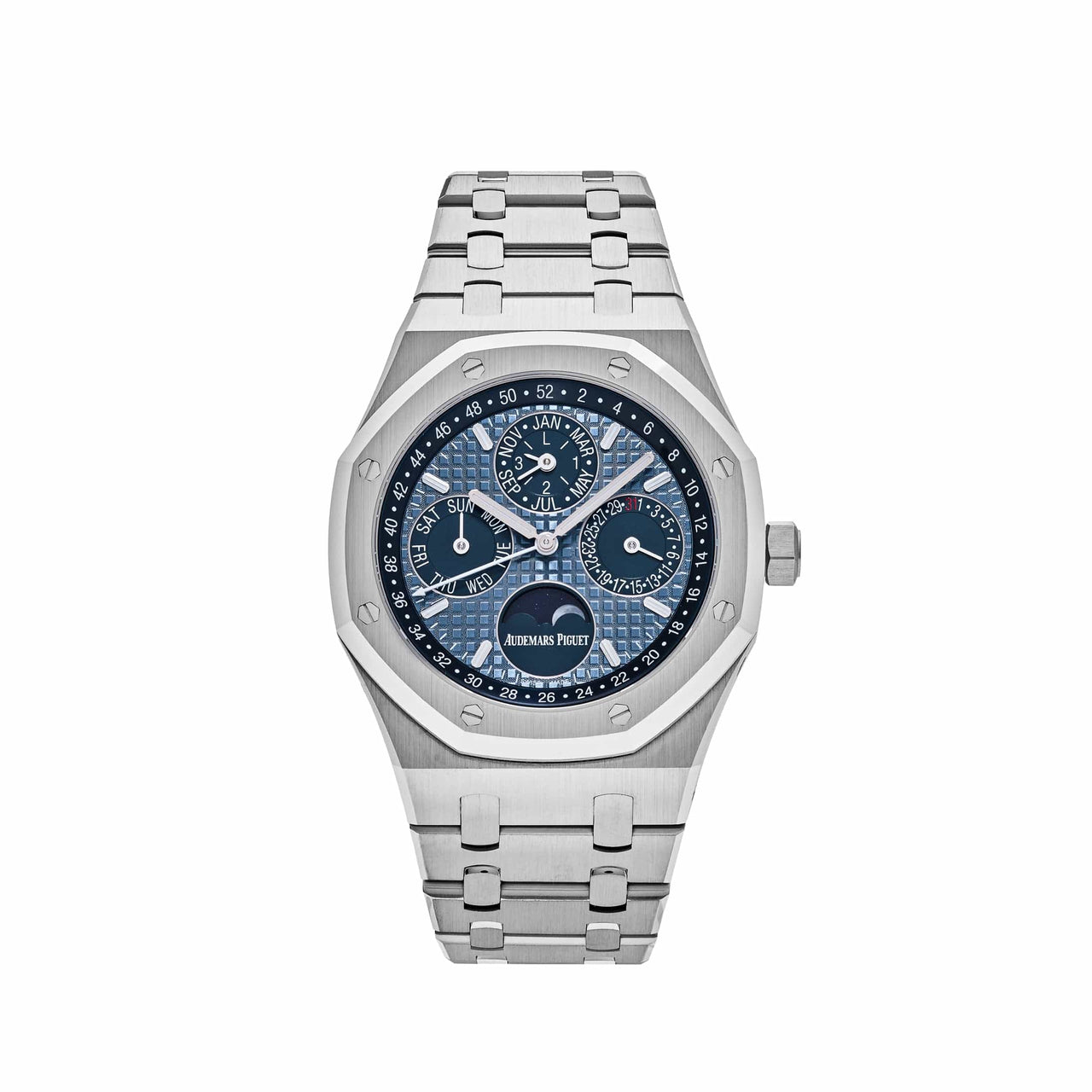 Audemars Piguet Royal Oak Perpetual Calendar 26574ST.OO.1220ST.03 Stainless Steel Blue Dial