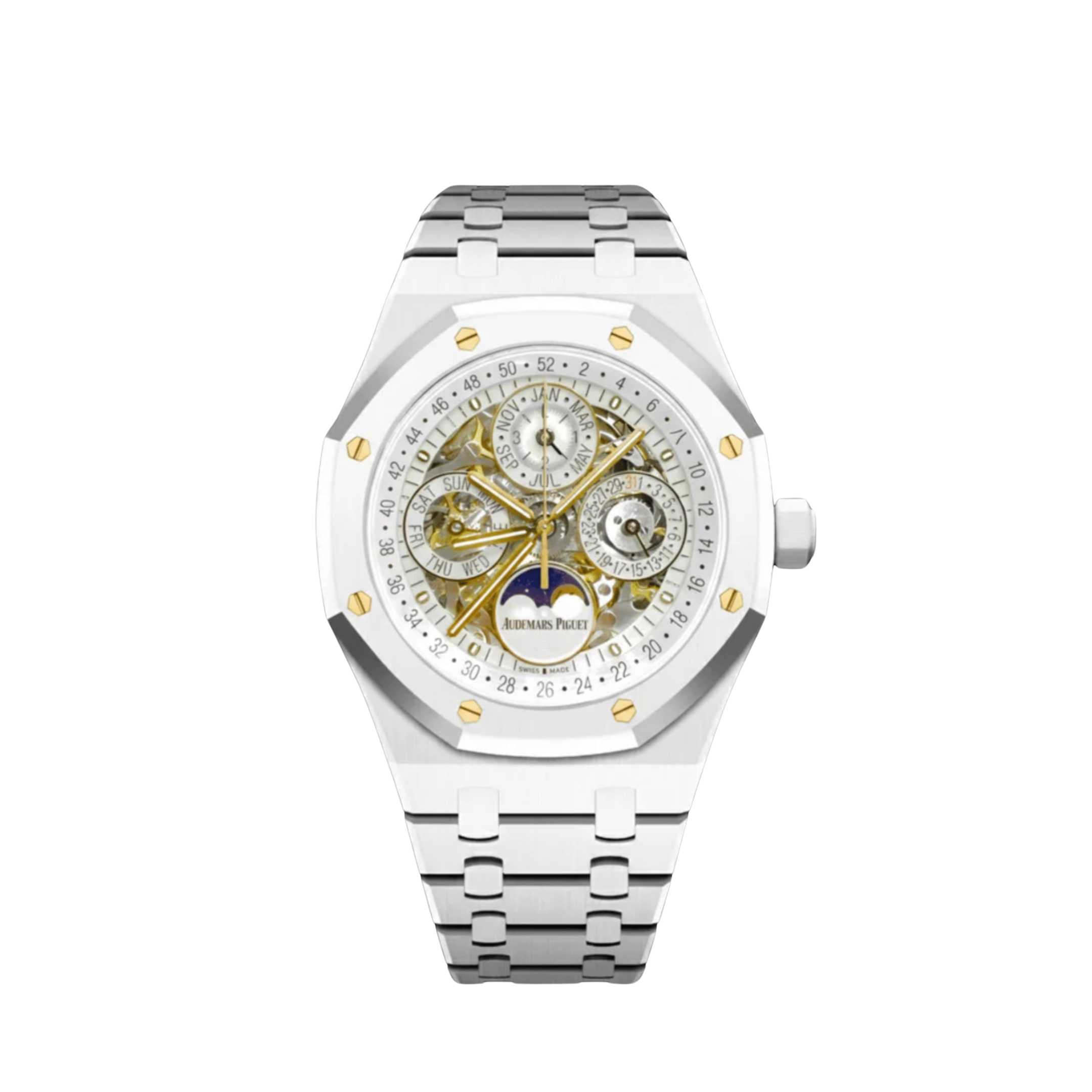 Audemars Piguet Royal Oak Perpetual Calendar 26585CB White Ceramic Openworked Limited Edition of 30