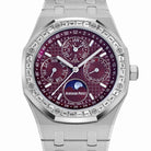 Audemars Piguet Royal Oak Perpetual Calendar 26598BC.ZZ.1220BC.01 'Qatar Edition' White Gold Burgundy Dial Diamond Bezel (2024)