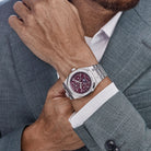 Audemars Piguet Royal Oak Perpetual Calendar 26598BC.ZZ.1220BC.01 'Qatar Edition' White Gold Burgundy Dial Diamond Bezel (2024)