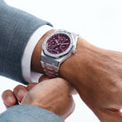 Audemars Piguet Royal Oak Perpetual Calendar 26598BC.ZZ.1220BC.01 'Qatar Edition' White Gold Burgundy Dial Diamond Bezel (2024)