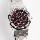Audemars Piguet Royal Oak Perpetual Calendar 26598BC.ZZ.1220BC.01 'Qatar Edition' White Gold Burgundy Dial Diamond Bezel (2025)