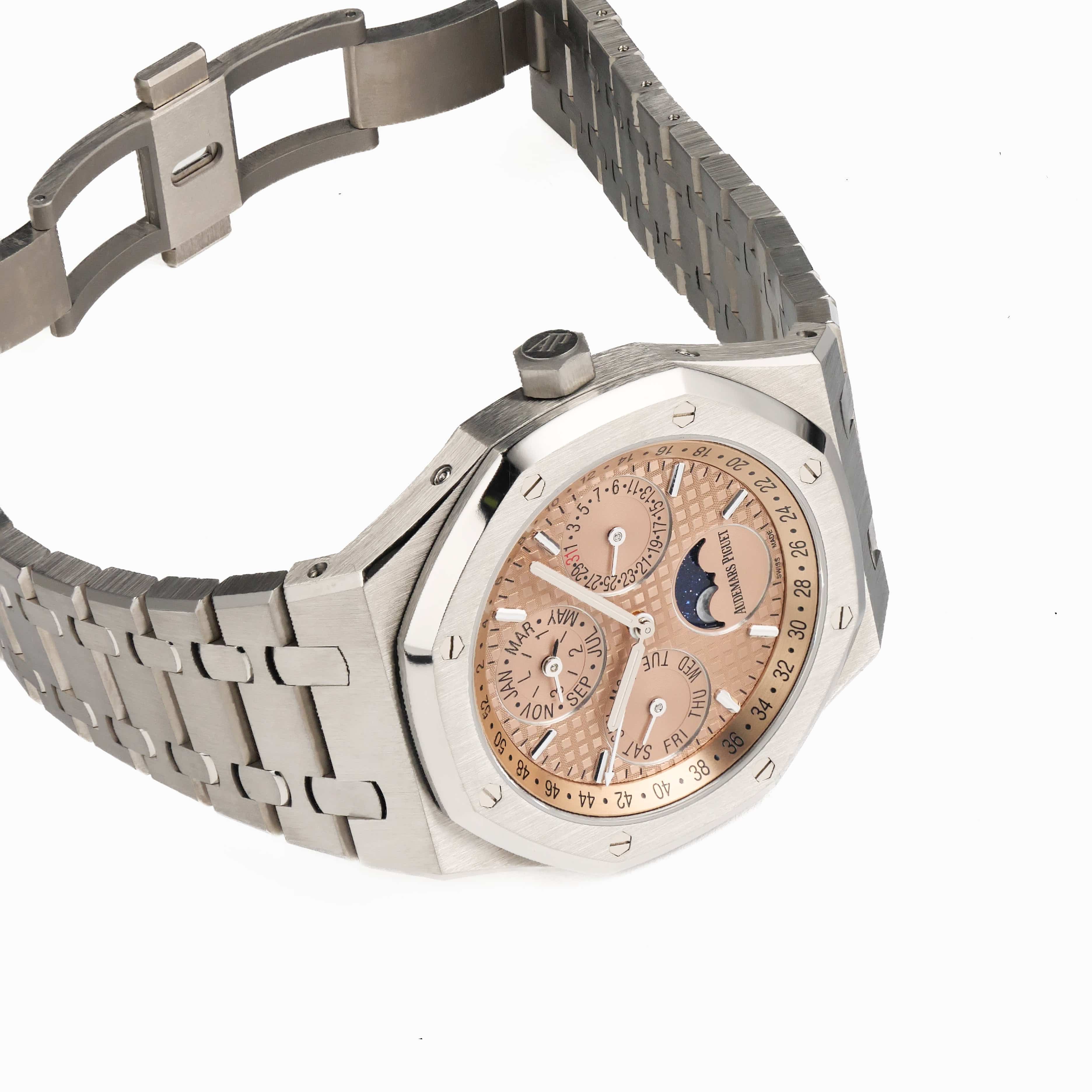 Audemars Piguet Royal Oak Perpetual Calendar 26615TI.OO.1220TI.01 Titanium Salmon Dial Limited Edition of 300 (2021)