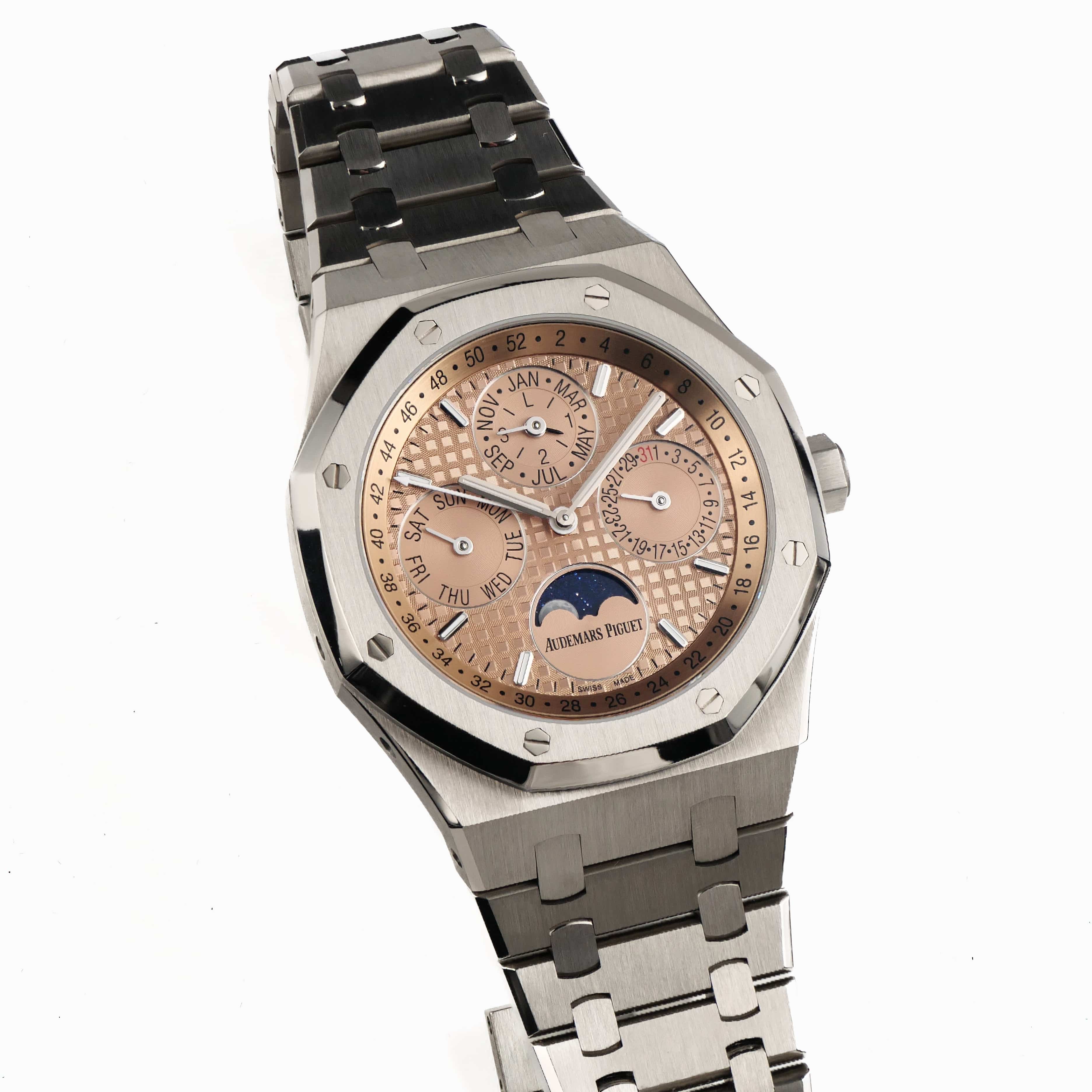 Audemars Piguet Royal Oak Perpetual Calendar 26615TI.OO.1220TI.01 Titanium Salmon Dial Limited Edition of 300 (2021)