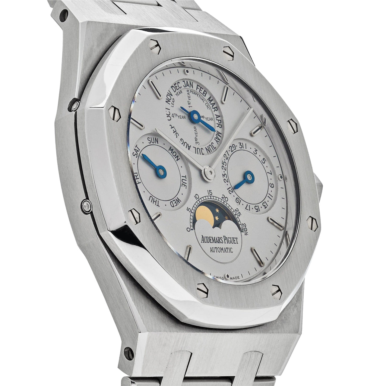 Luxury Watch Audemars Piguet Royal Oak Perpetual Calendar 39mm Steel Smooth Grey Dial 25820ST.O.0944ST.01 Wrist Aficionado