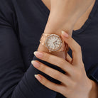 Audemars Piguet Royal Oak Quartz 67651OR.ZZ.1261OR.01 'Ladies' Rose Gold White Dial Diamond Bezel Quartz (2015)
