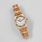 Audemars Piguet Royal Oak Quartz 67651OR.ZZ.1261OR.01 'Ladies' Rose Gold White Dial Diamond Bezel Quartz (2017)