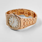 Audemars Piguet Royal Oak Quartz 67651OR.ZZ.1261OR.01 'Ladies' Rose Gold White Dial Diamond Bezel Quartz (2017)