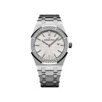 Thumbnail for Luxury Watch Audemars Piguet Royal Oak Quartz Stainless Steel Diamond Bezel 67651ST.ZZ.1261ST.01 Wrist Aficionado