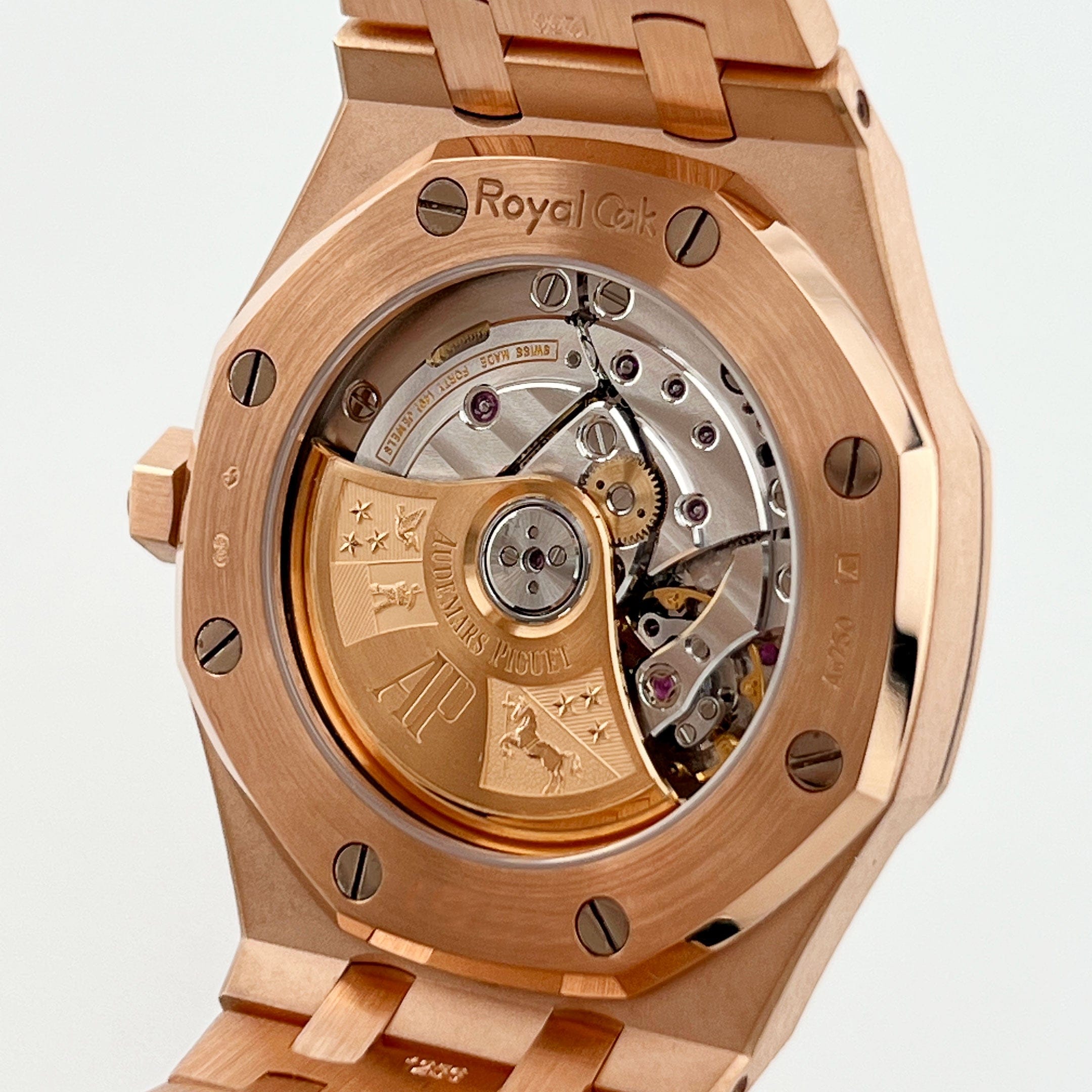 Audemars Piguet Royal Oak Selfwinding 15451OR.ZZ.1256OR.03 'Ladies' Rose Gold Diamond Bezel